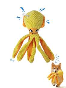 Đồ chơi bạch tuộc nhồi bông tương tác có âm thanh, chống phá hoại nhà cửa, giúp chó lớn và nhỏ bớt buồn chán. - Nhiều màu - Xem 9