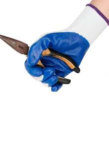 Anti-Slip Nitrile Coated, Enhanced Grip, Palm Dipped Work Gloves Gardening Gloves - For Digging, Planting, Weeding, Sowing, Protecting Nails And Fingers, Unisex Five-Finger Gloves - A - View 10