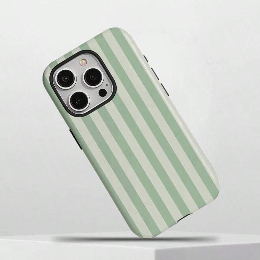 1 Ốp lưng điện thoại 17 Pro Max thiết kế sọc xanh ô liu và be, phù hợp với 16 Pro Max, 15 Pro Max, 14 Pro Max, ốp lưng điện thoại phong cách Hàn Quốc thời trang và độc đáo, tương thích với 11/12/13/14/15/16 Pro Max Plus, thiết kế thanh lịch phù hợp cho cả nam và nữ, món quà lý tưởng cho bạn gái vào dịp Giáng sinh, Lễ tình nhân, Lễ Phục sinh, mùa cưới và sinh nhật. - màu xanh lá - Xem 1