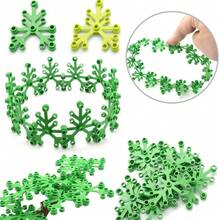 30 mảnh ghép hình lá cây, kích thước 6 x 5 inch, tương thích với bộ xếp hình cổ điển 2417, phụ kiện xây dựng thành phố và đường phố. - Nhiều màu - Xem 2