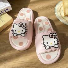 Dép đôi đế dày hình mèo hoạt hình dễ thương, dép đi trong nhà tắm chống trơn trượt, dép mềm mại trong nhà. - Dép nữ - Xem 14