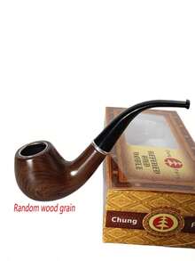 1支高品质仿乌木抛光树脂烟斗，复古锤纹工艺，经典光泽弯管 - 煙鬥 - 查看 11