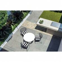 2\4\8Pack,Outdoor Chair Cushions,  Patio Furniture Cushions With Ties, Water Resistant And Thicken, Seat Cushion For Garden/Home/Indoor [17''x 16''x2'', Black And White Stripes] - 4pcs - View 5