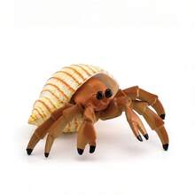 1pc Realistic Crab Model, For Teaching And Cognition, Hermit Crab Snail Marine Animal Decor Display Model, Hand-Painted, Lifelike Appearance - Multicolor - View 13