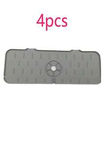 Silicone Faucet Drain Mat, Anti-Splash Kitchen Sink Splash Guard Mat, Narrow Sloped Drain Mat, Countertop Splicing Mat - Multicolor - View 15