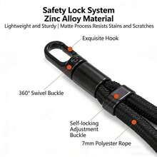Bohemian Style Adjustable Wrist Lanyard, 360 Degree Rotating Anti-Lost Keychain - Multicolor - View 4