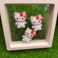 SANRIO 9个Hello Kitty可爱猫咪树脂装饰品,适用于珠宝制作、DIY桌面和汽车装饰、生日礼物珠宝制作材料 - Charms - 查看 3