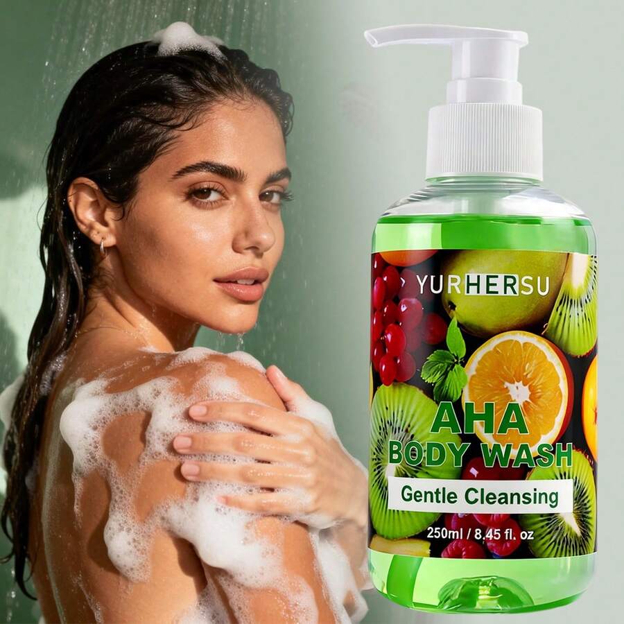 Sữa tắm AHA Fruit Acid 250ml (8.45 fl oz), làm sạch nhẹ nhàng, dưỡng ẩm, không gây khô da, không bết dính, dễ dàng xả sạch, phù hợp với mọi loại da, dùng hàng ngày, làm sạch da nhẹ nhàng. - Thơm - Xem 1