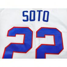 Men's Dominican #22 Juan Soto White Baseball Jersey,2026 World Baseball Classic Jersey,Number Stitching,Game Day Fan Gift - trắng - Xem 5