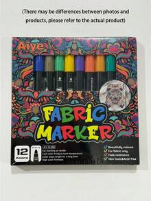 12/24pcs Water-Based Graffiti Marker Set, Vibrant Colors, Smooth Strokes, Professional Art Use, Suitable For Textile Graffiti/Painting, Great Gift For Holidays And Back To School (Random Colors) - A - View 10
