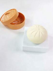 成人减压桌面玩具，蒸笼造型，柔软有弹性的面团质感指尖玩具，趣味手持新奇玩具，适合成人派对、办公桌和家居装饰 - 彩色 - 查看 12