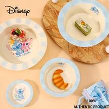 Disney 官方授权史迪奇、朱迪、尼克单人六件套餐具，包含可爱陶瓷碗、盘子、杯子和勺子，全新 - 彩色 - 查看 4