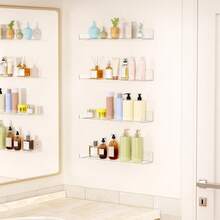 1 Kệ đựng đồ bằng acrylic, kệ trong suốt, kệ treo tường, kệ trưng bày, kệ đựng sách, kệ trưng bày đa năng cho phòng ngủ, phòng tắm, phòng khách. - Trong sáng - Xem 4