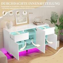 Buffets & Sideboards - White + Engineered Wood + Contemporary-1 - View 11