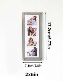 Magnetic Refrigerator Photo Frame, 3/5/6 Inch Size Options, Creative Photo Sticker, No Drilling Required, Decor For Kitchen, Office, Ins Style, Magnetic Photo Frame - Multicolor - View 16