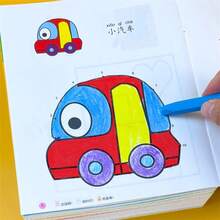 3岁以上儿童涂色绘画书，数字水果动物绘画书，趣味点画，儿童教育，学习数字、字母、颜色，涂色线条画书 - 儿童节日礼物 - 2 Random Books - 查看 6