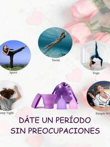 2 Copas Menstrual /bolsita/caja/ Certificada Fda  Fengq - Púrpura - Ver 8