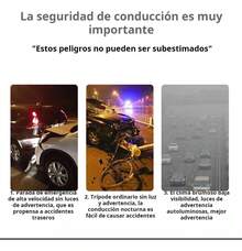 Luz De Emergencia Triángulo proteccion Vial Lámpara Led Cob - A - Ver 10