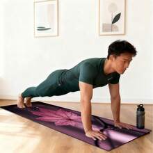 1pc 71*22inch Yoga Mat, Various Patterns Available, Non-Slip & Durable, Extra Wide & Thick, Suitable For Home & Beginner Yoga Training - Multicolor - View 5