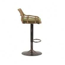Barstools - Green + Linen + Foam - View 10