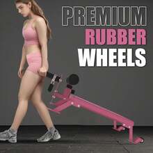 Strength Training Adjustable Weight Bench - Pink - View 4