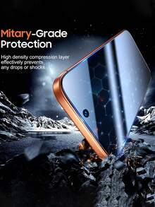 Shockproof Privacy Screen Protector 2pcs 17 Pro Max Privacy Anti-Spy Tempered Glass Screen Protector, Easy Installation, 9H Hardness, Scratch-Resistant, Compatible With Phone Cases, Full Screen Coverage, Bubble-Free, Suitable For 17 Pro Max/17 Pro/17 Air/17e/116 Pro Max/16 Pro/16 Plus/16e/16/15/14/13/12/11, Phone Accessories, Essential For Daily Life And Office Use, Mother's Day Gift - Black - View 4