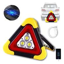 Luz De Emergencia Triángulo proteccion Vial Lámpara Led Cob - A - Ver 1