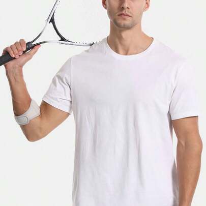 1pc New Sports Elbow Sleeve, Shock Absorbing & Compression Adjustable Elbow Support Brace For Tennis, Badminton, Unisex