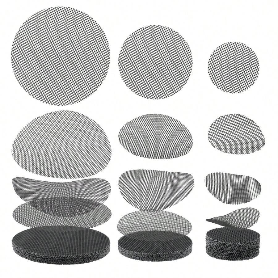 100 miếng lưới thoát nước tròn bằng nhựa đường kính 2/3/4 inch dùng cho chậu hoa, tấm lưới lót đáy chậu, thích hợp cho cây mọng nước và các loại cây trồng trong chậu. - A - Xem 1