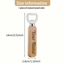 1/30/50 PCS Bulk Personalized Wooden Bottle Opener, Bottle Opener, Beer Bottle Opener, Bottle Opener Bulk, Bottle Openers, Custom Bottle Opener, Best Man Gift, Bottle Opener Party Favors, Groomsmen Gifts, Groomsmen Proposal Gift, Gifts For Groomsmen - Classic Wood Color - 1 Piece - View 5