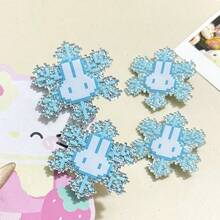 Hasbro 新款闪亮雪花咪咪兔和可爱猫咪卡通发夹，甜美时尚，适合女孩。 - 查看 3