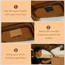 Drift Car Air Freshener - Original Wood Air Freshener - Car Odor Eliminator - Long-Lasting Fragrance, Various Replacements - Includes Clips - -- - Xem 1