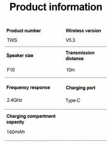 原装TWS无线蓝牙入耳式耳机 HiFi立体声游戏耳机，内置麦克风运动耳机 - 查看 7