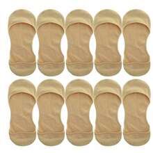 女士超隐形夏季薄款硅胶防滑低帮纯色袜子，适合搭配高跟鞋和船袜 - 彩色 - 查看 9