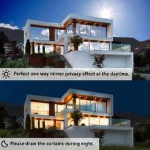 Heat-Insulating Window Film, Daytime One-Way Privacy Film, Blocks 99% Of Uv Rays, One-Way Perspective Self-Adhesive Reflective Glass Sticker, Suitable For Home And Office - Two-sided Silver - View 7