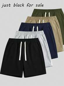 1 chiếc quần short đen dáng casual, thể hiện phong cách giản dị với thiết kế tối giản, chất liệu polyester mềm mại suốt cả ngày, dù bạn dạo phố trong tiết trời mát mẻ hay thư giãn thoải mái, chiếc quần này cho phép bạn dễ dàng chuyển đổi giữa thời trang và sự thoải mái, thể hiện phong cách nam tính của bạn. Mùa hè - màu đen - Xem 1