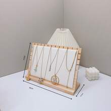 1 chiếc giá đỡ trưng bày dây chuyền bằng tre và gỗ có thể tháo rời, giá treo trang sức dây chuyền quai xanh, phụ kiện chụp ảnh trưng bày dây chuyền. - Nhiều màu - Xem 13