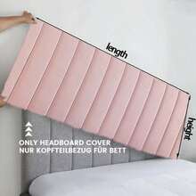 Tấm phủ đầu giường bằng nhung dày dặn, chống bụi toàn diện, bao bì mềm hai mặt, chống va chạm. - Màu Khaki - Xem 7