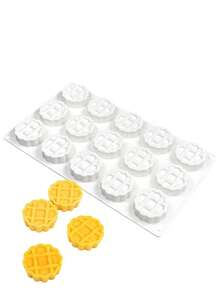 Khuôn làm bánh waffle 15 ô mới, khuôn mousse chống dính bằng silicon, khuôn bánh sô cô la kiểu Pháp, khuôn kẹo dẻo, khuôn nướng linh hoạt cho các buổi họp mặt gia đình và làm món tráng miệng, phù hợp cho các dụng cụ và phụ kiện nhà bếp tự làm bánh. - Xem 3