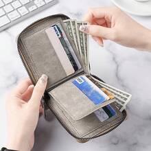 New Large Capacity Men'S Wallet, Featuring Multiple Card Slots For Storage, High-Quality Anti-Theft, Anti-Swipe, And Anti-Magnetic Card Holder - Multicolor - View 5