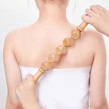 Bộ dụng cụ massage 5 trong 1: Máy massage chân, máy massage lưng, máy massage bàn chân, máy massage bụng, máy massage dẫn lưu bạch huyết bằng gỗ. Dụng cụ trị liệu bằng gỗ giúp giảm căng cơ, định hình cơ thể và tăng cường vóc dáng. Món quà tuyệt vời nhất dành cho phụ nữ, nam giới và các bà mẹ. - Màu be - Xem 1