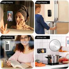 1/2PCS Single-Sided Silicone Suction Phone Case Mount, Non Slip Suction Cup, Hands-Free Phone Accessories Holder For Selfies And Videos, Silicone Adhesive Stand Sticky For Cell Phone - 白色 - 查看 8