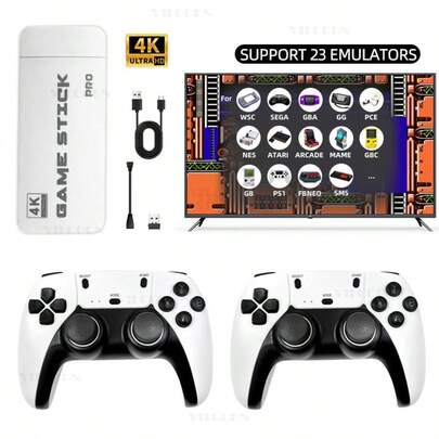 M15 Game Stick Mini TV Handheld Game Console Draadloze Gamepads Videogame 20000+ Retro Games HD-uitgang Twee spelers Voor PS1 enz.