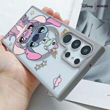 Ốp lưng điện thoại trong suốt có nam châm in chữ Stitch của MINISO Disney, vỏ bảo vệ cho Samsung S26 Ultra/S26 Edge/S26 Plus/S26/S25 Ultra/S25 Plus/S25/S25FE/S25Edge/S24Ultra/S24Plus/S24/S24FE/S23FE/S23Ultra/S23Plus/S23/S22Ultra/S22Plus/S22/A15/A16/A17/A35/A36//A54/A55/A56/ Quà tặng Giáng sinh cho bạn gái - Hồng - Xem 4