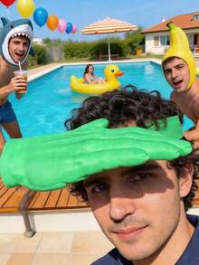 3D打印免手持遮阳手杖，带可调节头带，新奇有趣的户外防晒小工具 - A - 查看 6