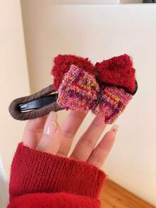 2 pezzi Fermagli per capelli casual con fiocco, Eleganti barrette per coda di cavallo, adatte per tutte le stagioni - Multicolore - Visualizzare 7
