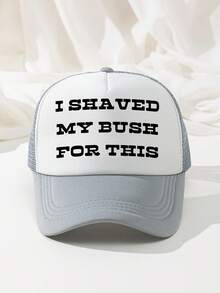 1pc Unisex Funny Sponge Print Mesh Trucker Baseball Cap Dad Hat, Suitable For Daily Use, Travel, Hiking, Climbing, Beach Vacation - Multicolor - View 16