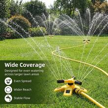 Vòi phun tưới cây tự động xoay 360 độ ba nhánh, tự động phun sau khi nước chảy qua, phạm vi tưới rộng và phun đều, lắp đặt vòi phun sữa nhanh chóng, có thể sử dụng nối tiếp nhiều vòi với nhau, chất liệu ABS, chắc chắn và bền, không cần nguồn điện. - A - Xem 9