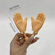 Mini Fake Hand Prank Toy, Cinnamon Color PVC Realistic Small Hand Toy, Guaranteed To Make You Laugh Out Loud - Share Fun Anytime, Bring Endless Joy, Suitable For Pranks, Creative Gifts, Practical Props, Parties, Jokes, Gifts, Novelty Prosthetics, Funny Prank Props - Multicolor - View 10