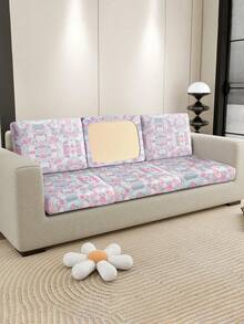 1 chiếc vỏ đệm ghế sofa co giãn họa tiết hình học, chất liệu polyester nhẹ, thoáng khí, thích hợp cho sân hiên, sân vườn, hồ bơi và nhiều dịp khác, bán lẻ từng chiếc, không bán theo bộ. - Nhiều màu - Xem 5